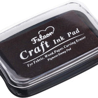Fstaor - Almohadilla de tinta para sellos de goma, 4 almohadillas de tinta de 2.4 in, color amarillo - Arteztik