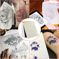 Papel de transferencia de tatuaje, Cridoz 100 hojas de papel de transferencia para tatuaje - Arteztik