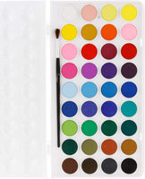 U.S. Art Supply - Tabla de dibujo de madera ajustable para artistas, 24.8 in de ancho x 18.9 in de alto (A2) con 9.1 in x 11.8 in, almohadilla de papel de acuarela de gran peso y 36 colores - Arteztik

