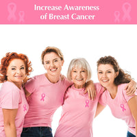 300 piezas de calcomanías de cinta rosa para concienciación sobre el cáncer de mama, 12 unidades de pulseras de goma para eventos de caridad, suministros para fiestas - Arteztik
