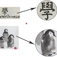 MasterChinese Caligrafía china Sumi Dibujo pincel de acuarela (apto para niños) para principiantes con introducción, 1 unidad. Paquete de 1 - Arteztik