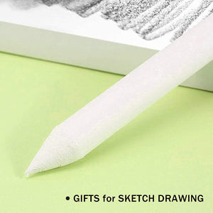 Mezcla de broches y tortillones de papel Art Blenders, palos con extensión de lápiz, borrador para estudiante Artista carbón bocetos herramientas de dibujo (14 piezas) - Arteztik