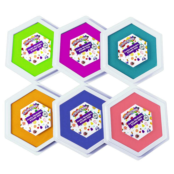 Coloridos Candy colores jumbo lavable almohadillas para orejas para sellar – Juego de 6 (Tema # newjsp) - Arteztik