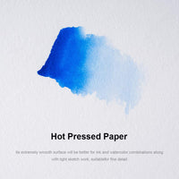 Paul Rubens Watercolor Paper Block Hot Press 10.6 7.6 pulgadas 2 paquetes, 20 hojas de cada acuarela, 100% algodón con funda de piel premium - Arteztik
