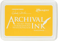 Ranger AID49005 Wendy Vecchi Designer Series - Almohadilla de tinta para archivar, diseño de girasol - Arteztik
