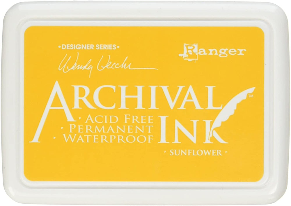 Ranger AID49005 Wendy Vecchi Designer Series - Almohadilla de tinta para archivar, diseño de girasol - Arteztik