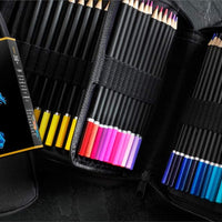 Castle Art Supplies - Juego de 72 lápices de colores con cremallera para adultos y niños artistas | Perfecto para colorear dibujo bocetos sombreado en un estuche de viaje con cremallera fácil - Arteztik