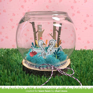 Juego de sellos transparentes para manualidades con diseño de cisne (LF2219, LF2220), paquete de 2 piezas - Arteztik