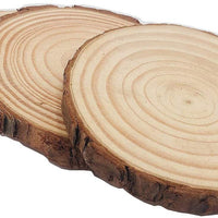 William Craft - Juego de 12 rebanadas de madera natural sin terminar (8,9 a 4.0 in) - Arteztik