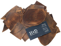 Hide & Drink, rascadores de piel con bufandas para artes y manualidades, hasta 5.0 in de largo, diferentes anchuras (12 onzas paquete) color marrón - Arteztik
