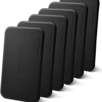 CloudValley - Paquete de 6 tarjetas de plástico moldeables con pegamento de plástico polimorfo de tamaño de bolsillo, color blanco y negro - Arteztik