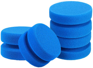 Astarexin - Esponjas de pintura redondas para aplicar esponjas de acuarela, 4 unidades, color azul - Arteztik