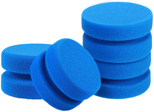 Astarexin - Esponjas de pintura redondas para aplicar esponjas de acuarela, 4 unidades, color azul - Arteztik