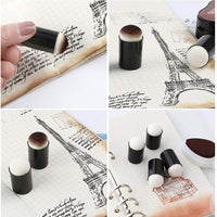 Finger Daubers, 40pcs/Set de Esponja de Dedo Daubers Conjunto de Pintura Esponjas de Dedo con Caja de Almacenamiento para Adultos Niños Estudiantes de Pintura de Tiza Estampado de Tinta de Artesanía de la Tarjeta de Fabricación - Arteztik
