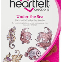 Heartfelt Creations – Juego de sellos para estampado (goma Bajo el mar Coral, hcpc3739 - Arteztik