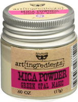 Prima de Marketing finnabair Arte ingredientes polvo de mica, 0,6 oz, Verde Iridiscente - Arteztik
