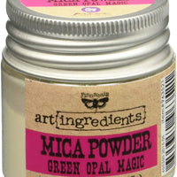 Prima de Marketing finnabair Arte ingredientes polvo de mica, 0,6 oz, Verde Iridiscente - Arteztik