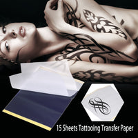 Papel de transferencia para tatuajes y tatuajes, 15 hojas, con 4 capas (15 unidades) - Arteztik
