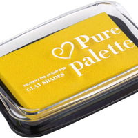 Fstaor - Almohadilla de tinta para sellos de goma, 4 almohadillas de tinta de 2.4 in, color amarillo - Arteztik