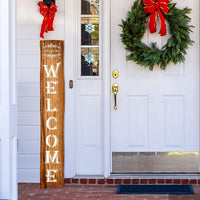 23 plantillas de gran bienvenida y Navidad para pintar en madera reutilizable, feliz Navidad reutilizable para carteles de porche, decoración de puerta delantera, puerta de cristal - Arteztik