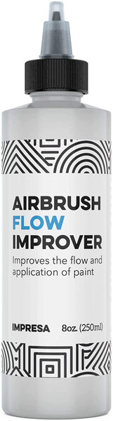 Impresa - Juego de pintura para mejorar el flujo de aerógrafo, 8.5 fl oz, reduce los zuecos y puntas de aguja secas - Arteztik