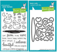 Juego de sellos transparentes para manualidades con diseño de cisne (LF2219, LF2220), paquete de 2 piezas - Arteztik
