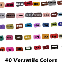 Set de lapiceras de 40 colores duales con portafolios de plástico de Artify Premium Art Maker - Arteztik