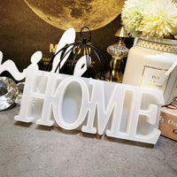 Molde de resina de silicona epoxi, diseño de letra de casa, ideal para manualidades, bodas, decoración de mesa, Navidad - Arteztik
