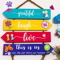 12 pcs Welcome Stencils for Painting on Wood Home Sign Stencils Reusable Letter Stencils for Painting on Wood Comes with Stencil-Sunflower,Dog Paw Stencil and orther Pattern - Arteztik