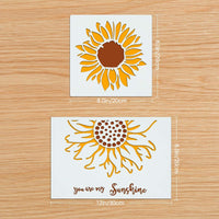 CINPIUK 8 plantillas de girasol de manzanilla margarita plantilla para pintar en madera DIY otoño Acción de Gracias decoración del hogar - Arteztik
