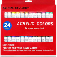 S & E TEACHER'S EDITION Pintura acrílica 24 colores - Arteztik
