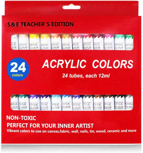 S & E TEACHER'S EDITION Pintura acrílica 24 colores - Arteztik