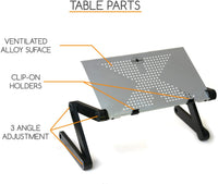 MyDeal Products QuickLIFT caballete de arte portátil ajustable para dibujar y pintar en mesa/cama/sofá/suelo. Uso con libro de bocetos, lienzo y otros medios. - Arteztik
