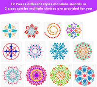Mandala Dotting Tools, Shynek 41 piezas Mandala Rock Kit de herramientas de pintura con Mandala plantilla para pintar rocas, pintura Mandalas y dibujo - Arteztik
