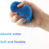 LUTER 4 esponjas aplicadoras de pintura, esponja redonda de doble cara para pintura, artes y manualidades (3 pulgadas, azul) - Arteztik