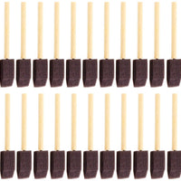 YG_Oline - Juego de 48 pinceles de pintura con mango de madera para niños, color negro - Arteztik