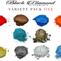 Variety Pack 1 (10 Colors) Mica Powder Pure, 2TONE Series Variety Pigment Packs (Epoxy,Paint,Color,Art) Black Diamond Pigments - Arteztik
