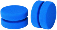 Esponja aplicadora de pintura completa con bolsa de almacenamiento de malla para colgar en seco, azul de doble capa circular 3.15 pulgadas (2 unidades) (rojo) - Arteztik
