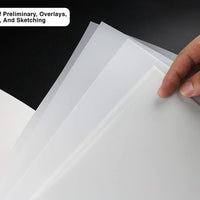 Bellofy - Bloc de papel de rastreo de 100 hojas - Papel translúcido para lápices, marcador y tinta - Trace Images, bocetos, dibujo preliminar, superposiciones - 9 x 12 pulgadas, 25 lb/1.41 oz/m² - Arteztik