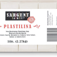 Sargent Art Plastilina arcilla de modelado, 5 libras, color crema - Arteztik