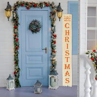 23 plantillas de gran bienvenida y Navidad para pintar en madera reutilizable, feliz Navidad reutilizable para carteles de porche, decoración de puerta delantera, puerta de cristal - Arteztik