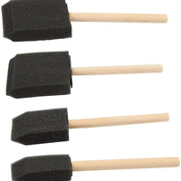 Cepillos de pintura de espuma, suministros para manualidades (4 tamaños, 20 unidades) - Arteztik