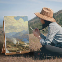 Juego de lienzos de algodón prémium preestirados de 12.0 x 16.0 in para pintura acrílica, óleo o húmeda y decoración [paquete de ] - Arteztik