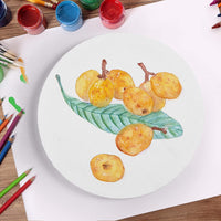 Coymos - Lienzo precortado para pintura, pintura acrílica, pintura al óleo y medios artísticos, lienzo estirado de 12.0 x 12.0 in, perfecto para pintar los planetas (blanco en blanco, 2 unidades) - Arteztik
