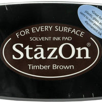 StazOn Color - Almohadilla de tinta, color marrón - Arteztik