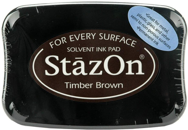 StazOn Color - Almohadilla de tinta, color marrón - Arteztik