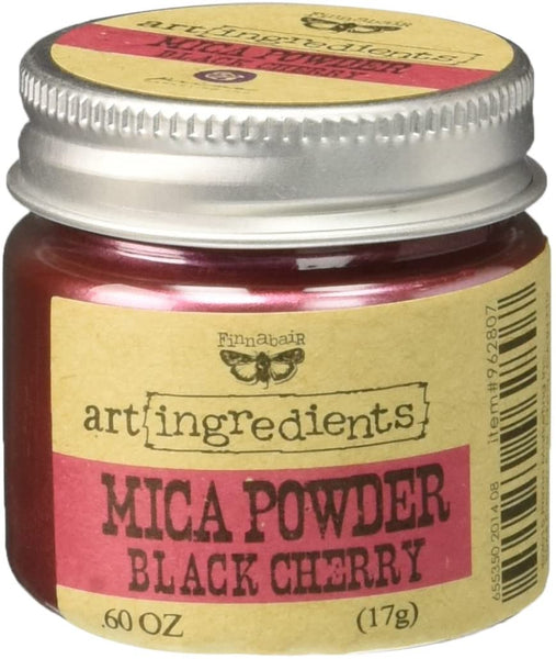 Prima de Marketing finnabair Arte ingredientes polvo de mica, 0,6 oz, cereza negra - Arteztik
