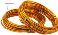 Vincilee 2 rollos de alambre de aluminio para manualidades, alambre de metal flexible para hacer joyas y manualidades (0.098 in de diámetro) - Arteztik
