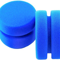 MotBach - Esponja de pintura azul de doble cara para pintura circular, esponjas de acuarela para pintura, manualidades artísticas, 2 unidades - Arteztik