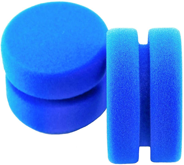 MotBach - Esponja de pintura azul de doble cara para pintura circular, esponjas de acuarela para pintura, manualidades artísticas, 2 unidades - Arteztik